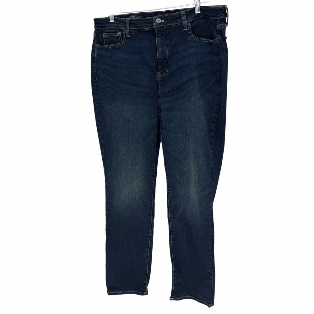 NYDJ Dark Wash Sheri SLim Lift & Tuck Tech Denim Jeans Sz 16